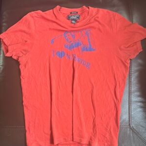 Red Graphic Tee - I Love to Swing